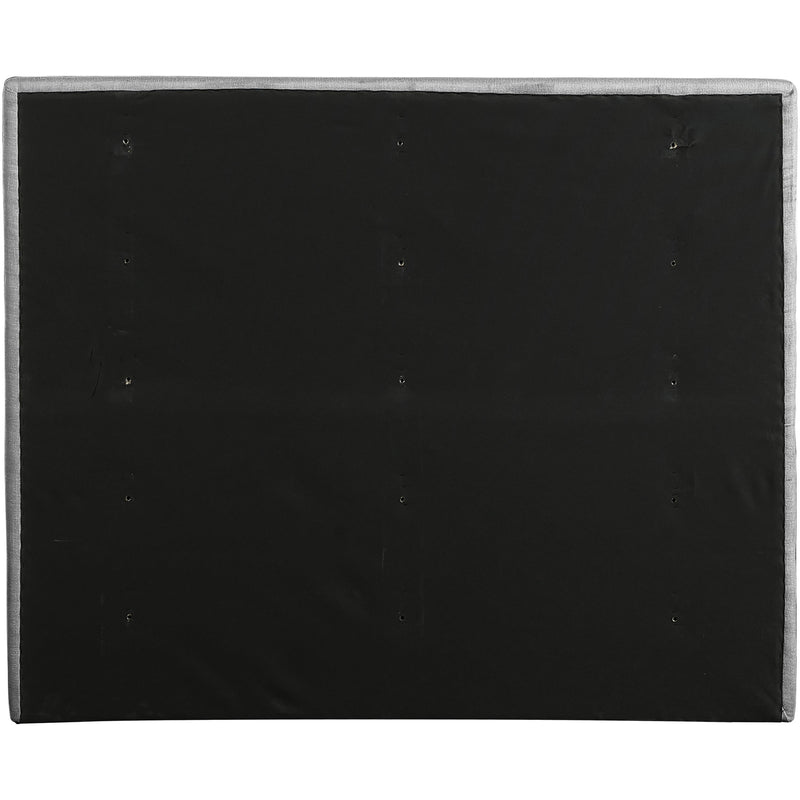 Meridian Adam Grey Linen Textured Fabric Full Bed IMAGE 5