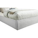 Meridian Adam Grey Linen Textured Fabric Full Bed IMAGE 6