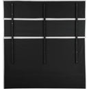 Meridian Adam Grey Linen Textured Fabric King Bed IMAGE 5