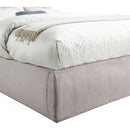Meridian Adam Taupe Linen Textured Fabric Full Bed IMAGE 6