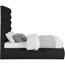 Meridian Adam Black Boucle Fabric Full Bed IMAGE 4