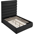 Meridian Adam Black Boucle Fabric Full Bed IMAGE 6