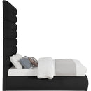 Meridian Adam Black Boucle Fabric Full Bed IMAGE 4