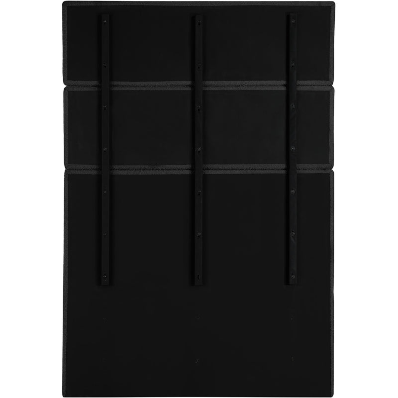 Meridian Adam Black Boucle Fabric Full Bed IMAGE 5