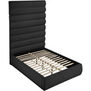 Meridian Adam Black Boucle Fabric Full Bed IMAGE 6