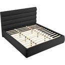 Meridian Adam Black Boucle Fabric King Bed IMAGE 6
