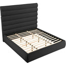 Meridian Adam Black Boucle Fabric King Bed IMAGE 6