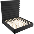 Meridian Adam Black Boucle Fabric King Bed IMAGE 6