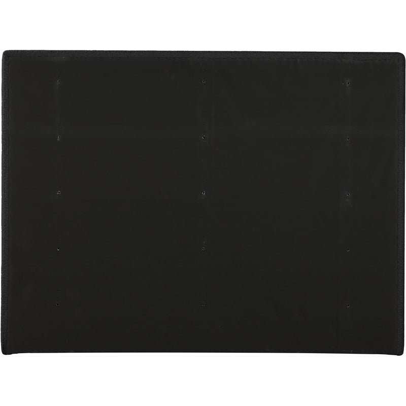 Meridian Adam Black Boucle Fabric Queen Bed IMAGE 5