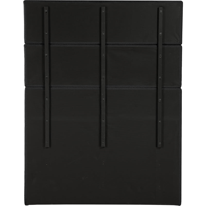 Meridian Adam Black Boucle Fabric Queen Bed IMAGE 5