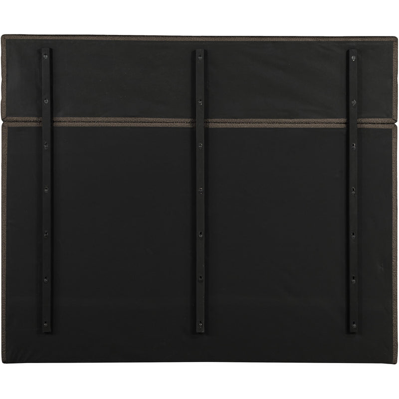 Meridian Adam Brown Boucle Fabric King Bed IMAGE 5
