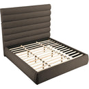 Meridian Adam Brown Boucle Fabric King Bed IMAGE 6