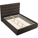 Meridian Adam Brown Boucle Fabric Queen Bed IMAGE 6