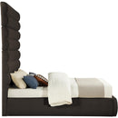Meridian Adam Brown Boucle Fabric Queen Bed IMAGE 4