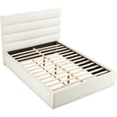 Meridian Adam Cream Boucle Fabric Queen Bed IMAGE 6