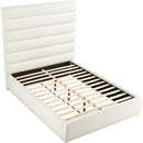 Meridian Adam Cream Boucle Fabric Queen Bed IMAGE 6