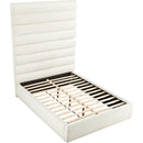 Meridian Adam Cream Boucle Fabric Queen Bed IMAGE 6