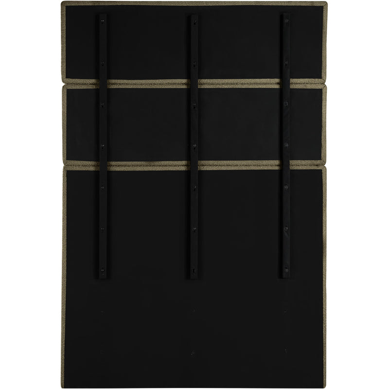 Meridian Adam Olive Boucle Fabric Full Bed IMAGE 5