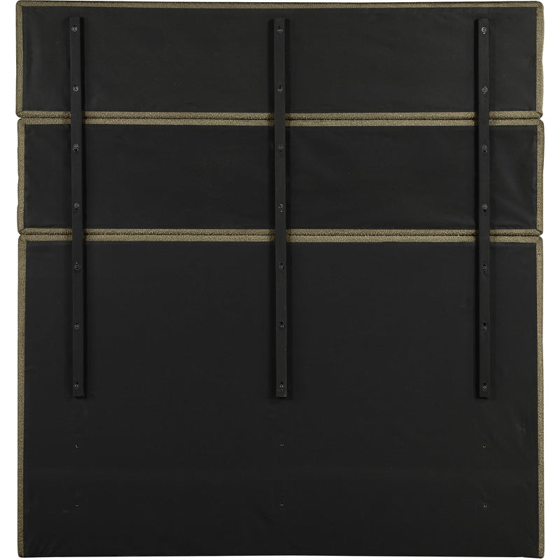 Meridian Adam Olive Boucle Fabric King Bed IMAGE 5