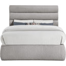 Meridian Adam Taupe Boucle Fabric Full Bed IMAGE 3