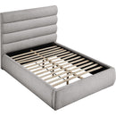 Meridian Adam Taupe Boucle Fabric Full Bed IMAGE 6