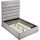 Meridian Adam Taupe Boucle Fabric Full Bed IMAGE 6