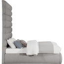 Meridian Adam Taupe Boucle Fabric Full Bed IMAGE 4