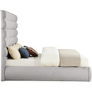 Meridian Adam Taupe Boucle Fabric King Bed IMAGE 4