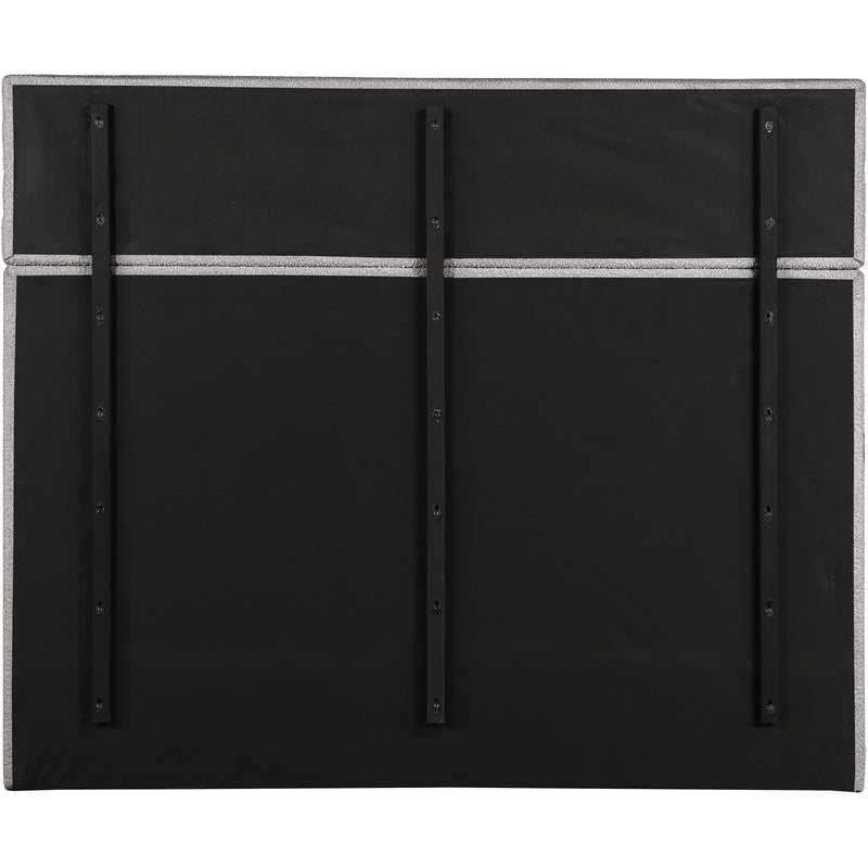 Meridian Adam Taupe Boucle Fabric King Bed IMAGE 5
