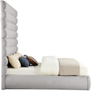 Meridian Adam Taupe Boucle Fabric King Bed IMAGE 4