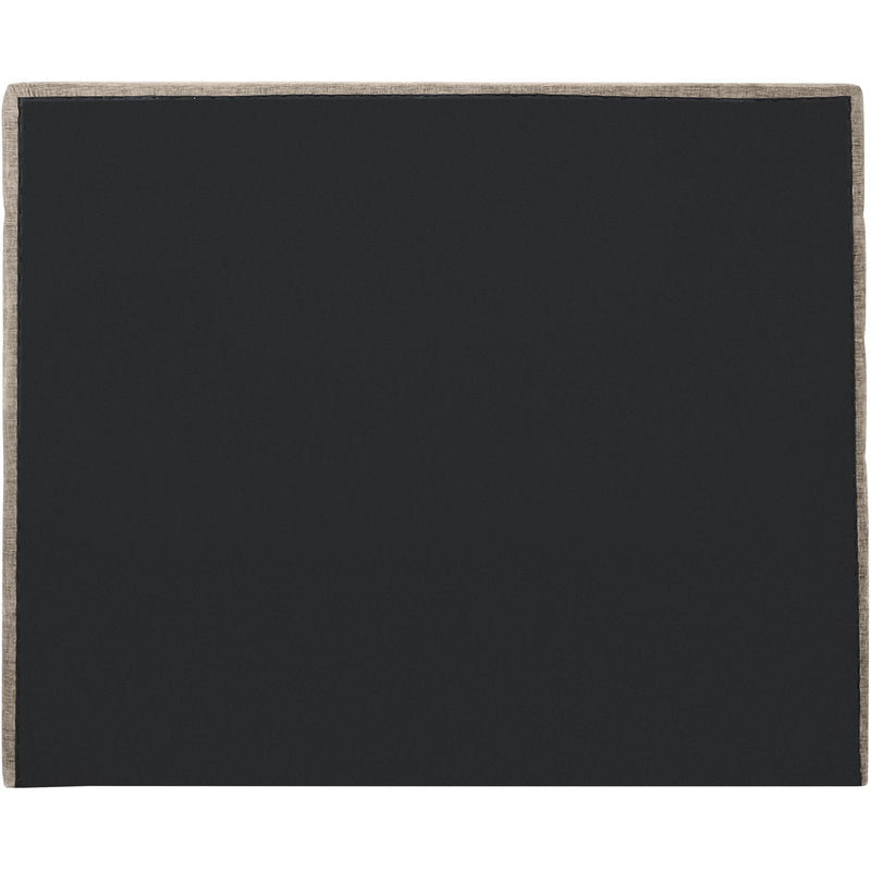 Meridian Adam Beige Chenille Fabric Full Bed IMAGE 5