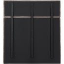 Meridian Adam Beige Chenille Fabric Full Bed IMAGE 5