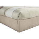 Meridian Adam Beige Chenille Fabric King Bed IMAGE 6