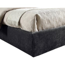 Meridian Adam Black Chenille Fabric Full Bed IMAGE 6