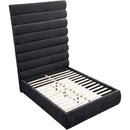 Meridian Adam Black Chenille Fabric Full Bed IMAGE 7