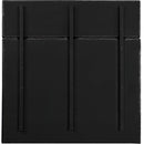 Meridian Adam Black Chenille Fabric Queen Bed IMAGE 5