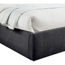 Meridian Adam Black Chenille Fabric Queen Bed IMAGE 6