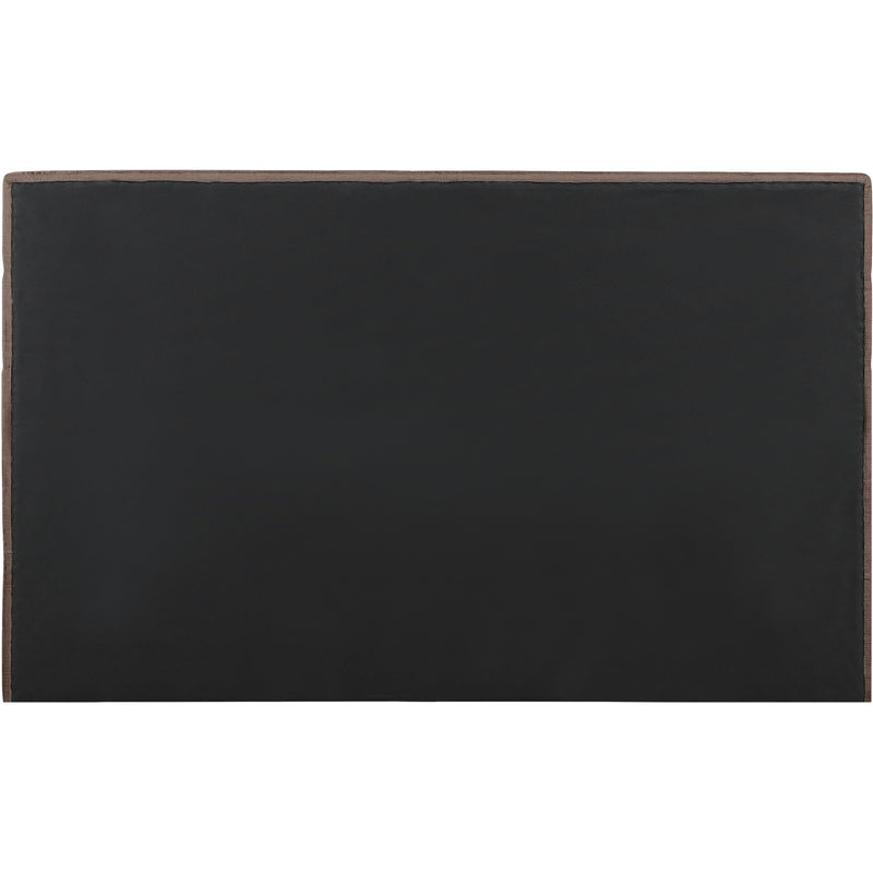 Meridian Adam Brown Chenille Fabric King Bed IMAGE 5