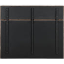 Meridian Adam Brown Chenille Fabric King Bed IMAGE 5