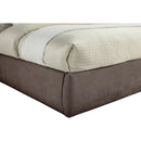 Meridian Adam Brown Chenille Fabric King Bed IMAGE 6