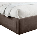 Meridian Adam Brown Chenille Fabric Queen Bed IMAGE 6