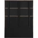 Meridian Adam Brown Chenille Fabric Queen Bed IMAGE 5