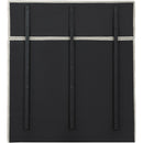 Meridian Adam Cream Chenille Fabric Full Bed IMAGE 5