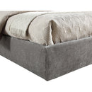 Meridian Adam Grey Chenille Fabric Full Bed IMAGE 6