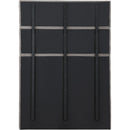 Meridian Adam Grey Chenille Fabric Full Bed IMAGE 5