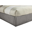 Meridian Adam Grey Chenille Fabric King Bed IMAGE 6