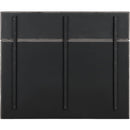 Meridian Adam Grey Chenille Fabric King Bed IMAGE 5