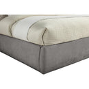 Meridian Adam Grey Chenille Fabric King Bed IMAGE 6