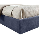 Meridian Adam Navy Chenille Fabric Full Bed IMAGE 6