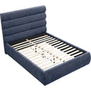 Meridian Adam Navy Chenille Fabric Full Bed IMAGE 7
